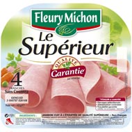 Jambon Le Sup�rieur sans couenne 160g 4 tranches 