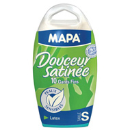 MAPA 10 gants douceur satin�e Taille S 