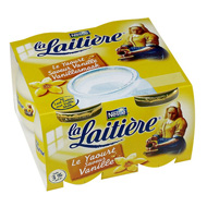 Yaourt saveur vanille 4x125g 
