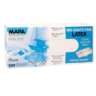 MAPA 100 gants Solos latex taille M 