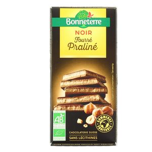 Livraison Domicile Bonneterre Chocolat Noir Fourr Pralin Bio G