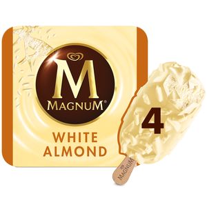 Magnum B Tonnets Glac S White Chocolate Almond Chocolat Blanc Et