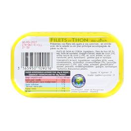 Livraison à domicile Saupiquet Filets de thon au citron 115g