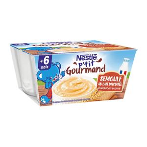 Nestl P Tit Gourmand Dessert Lact Semoule Au Lait Biscuit E