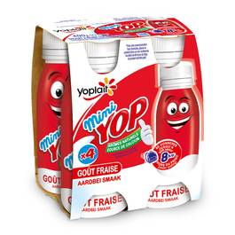 Livraison à domicile Yop Mini Yaourt à boire Fraise 4x100g