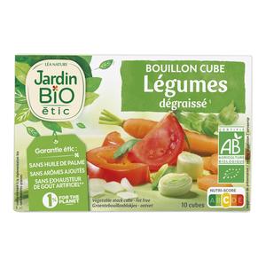 Acheter Jardin Bio Etic Bouillon Cube légumes dégraissé bio 10 Cubes