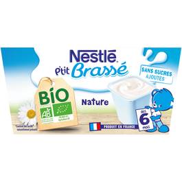 Achat Vente Nestlé P tit Brassé P tit brassé Bio Nature 4x90g