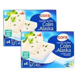 Acheter Promotion Cora 4 Tranches De Filets De Colin D Alaska 4x100g