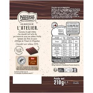 Acheter Nestl Les Recettes De L Atelier Carr S De Chocolat Noir