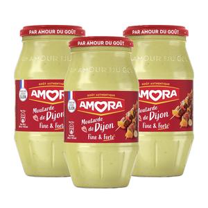 Acheter Promotion Amora Moutarde De Dijon Fine Et Forte Lot De 3x430g