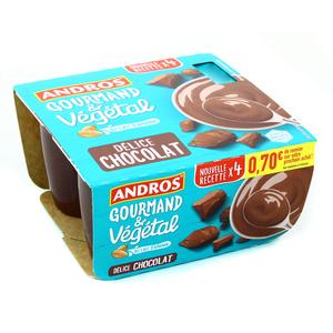 Acheter Andros Gourmand et Végétal Dessert Chocolat Amande 4x100g