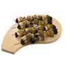 Carr� de boeuf - 4 Brochettes de lapin arlequin