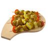 Carr� de boeuf - 4 Brochettes de poulet cr�ole
