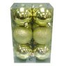 Cora - Lot de 12 boules unies or diam�tre 5,5cm