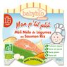 Babybio - Mon p'tit plat m�li m�lo de l�gumes au saumon riz