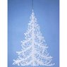 Weiste - Sapin � plat gliteris� blanc 34,5cm