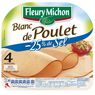 Fleury Michon - Blanc de poulet sel r�duit de 25%