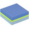 Post-it - Cube de notes adh�sives repositionnables bleues et vertes