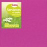 Cora - Serviettes fuschia 2 plis 33x33cm