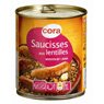 Cora - Saucisses  lentilles