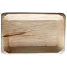  - Assiettes rectangulaires en feuille de palmier 16x24CM