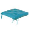 Influx - Galette de chaise carr�e turquoise