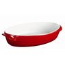 Pyrex - Plat ovale wawe rouge