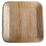  - Assiettes carr�es en feuille de palmier 17x17cm