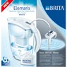Brita - Carafe filtrante elemaris meter blanche + une cartouche incluse