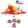 Smoby - Caserne pompiers avec 4 vehicules