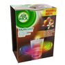 Air Wick - Bougie multicolor fleur de Vanille & d�lice de Caramel 30H de parfum