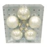 Cora - Lot de 5 boules d�cor�es 6cm