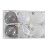 Cora - Lot de 6 boules unies 8 cm
