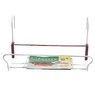 Jardifer - Support Balconni�re Universel Large � Crochets - 41,5 X 22 Cm - Blanc