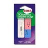 Cora - Gomme blanche + gomme multi-usage