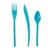Festine - 18 couverts plastique turquoise