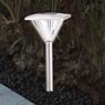 Asert - Lot de 3 balises de jardin carr�es inox 