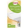 Cora - Enveloppes auto-adh�sives 110 x 220 mm 100% recycl�es