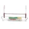 Jardifer - Support Balconni�re Universel Etroit � Crochets - 41,5 X 17 Cm - Blanc