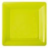 Cora - Assiettes carr�es plastique vertes
