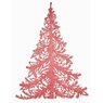 Weiste - Sapin � plat gliteris� rouge 34,5cm
