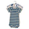 Petit Bateau - 3 bodies US manches courtes gar�on fantaisie 3 mois