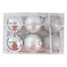Cora - Lot de 6 boules unies 8 cm
