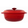 Pyrex - Cocotte ovale Zeus vitri 31cm fonte d'acier 
