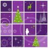 Paperproducts Design - Serviettes papier festive time violet