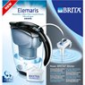 Brita - Carafe filtrante elemaris meter noire + une cartoucne incluse