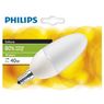 Philips - Ampoule flamme lisse � �conomie d'�nergie E14 8W