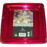  - Assiettes carr�es plastique framboise
