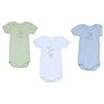 Petit Bateau - 3 bodies manches courtes lapin gar�on 3 mois