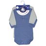 Petit Bateau - 2 bodies dessus dessous gar�on manches longues 3 mois